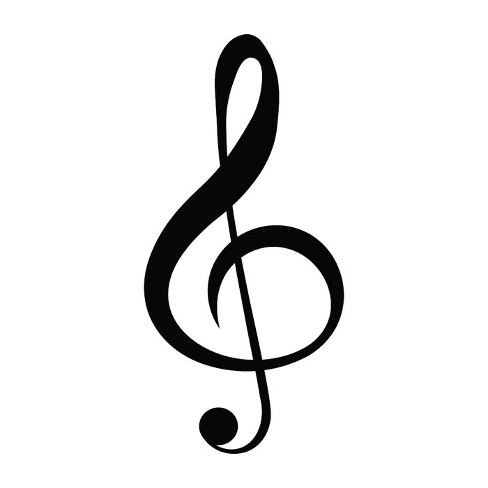 Wallity Treble Clef Escultura de pared Negra Wallity Treble Clef Escultura de pared Negra